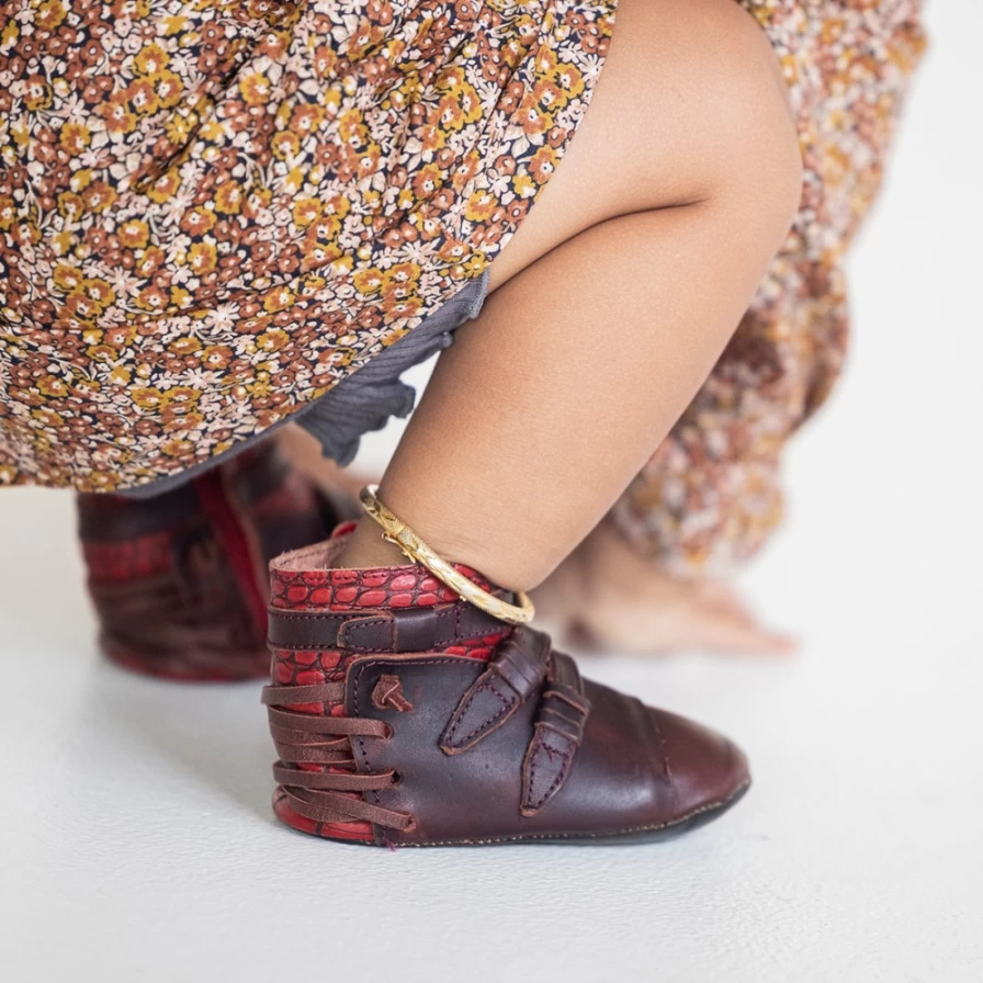 Freebird Stores Women's Baby Crue Boots in Wine Multi Color