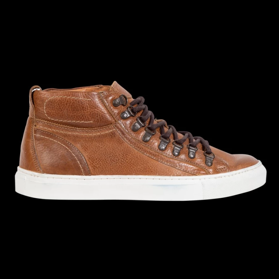 Freebird Stores Mens Shelby Boot in Cognac - Premium Leather Boots for Men