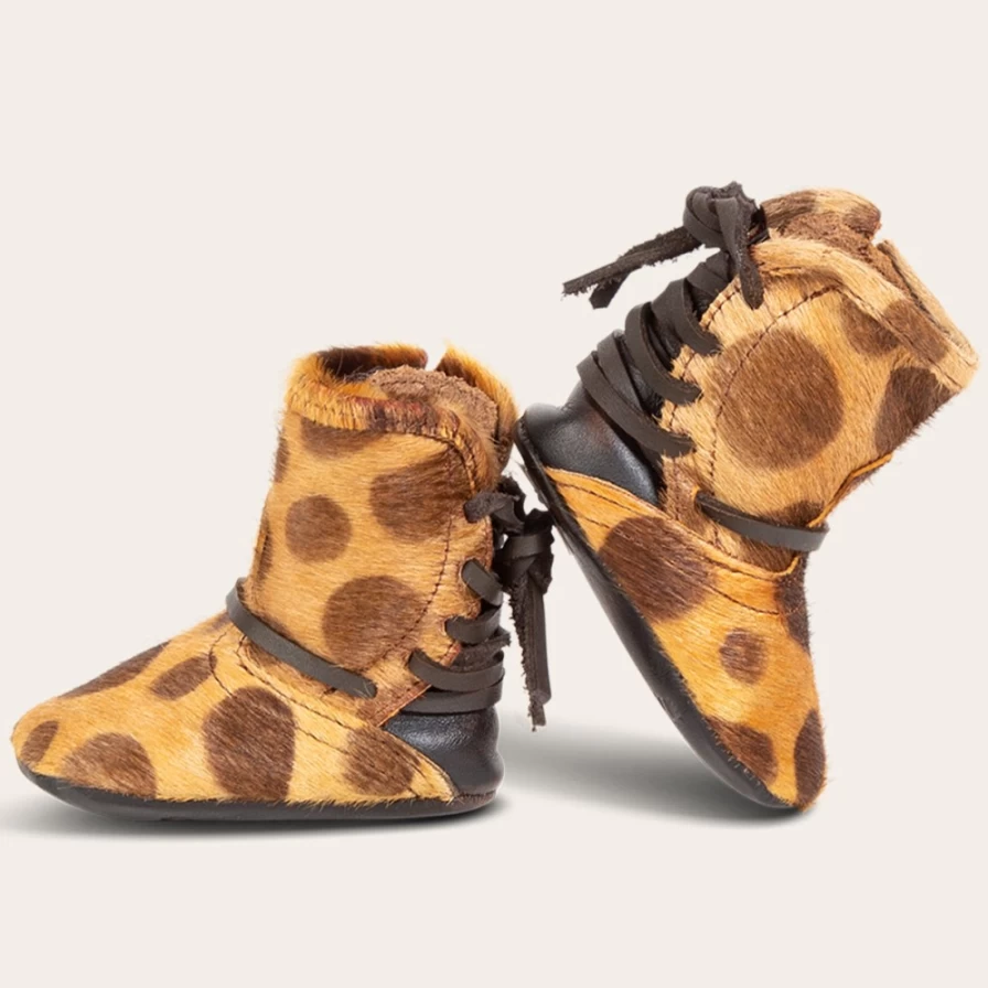 Freebird Stores Women's Leopard Print Baby Coal Boots