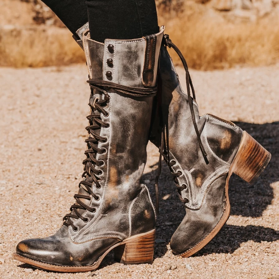 Freebird Stores Women's Grany Boots in Ice Color - Stylish & Comfortable Footwear