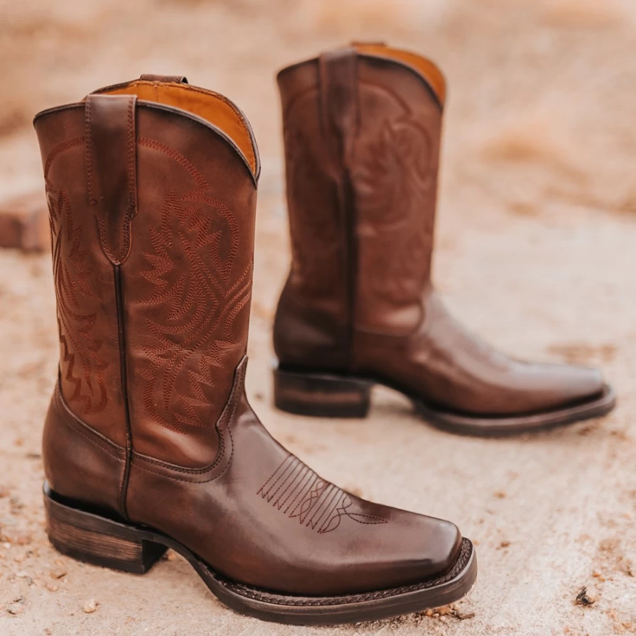 Freebird Stores Men's Heritage Brown Leather Boots