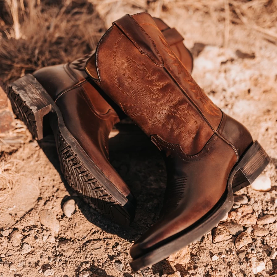 Freebird Stores Men's Heritage Brown Leather Boots