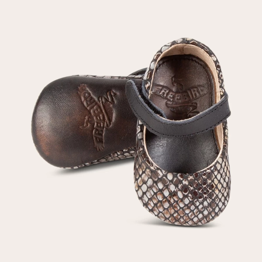 Freebird Stores Women's Baby Jane Blue Snake Boots